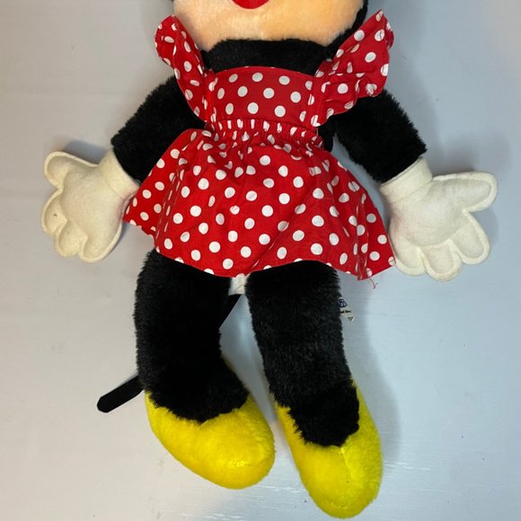 Disney | Toys | Vintage Minnie Mouse Stuffed Animal Plush Toy ...
